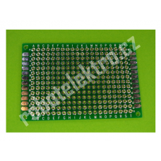 Plošný spoj, univerzální 60x40 2S, prokovený